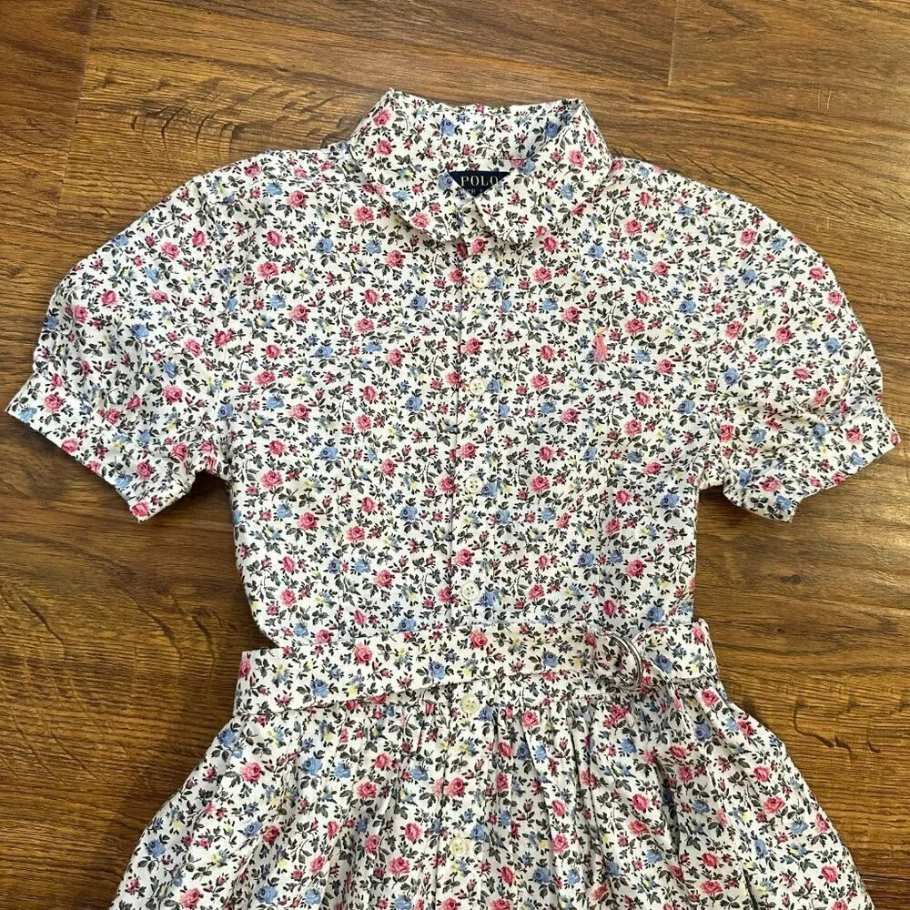 Polo Ralph Lauren floral belted shirt dress